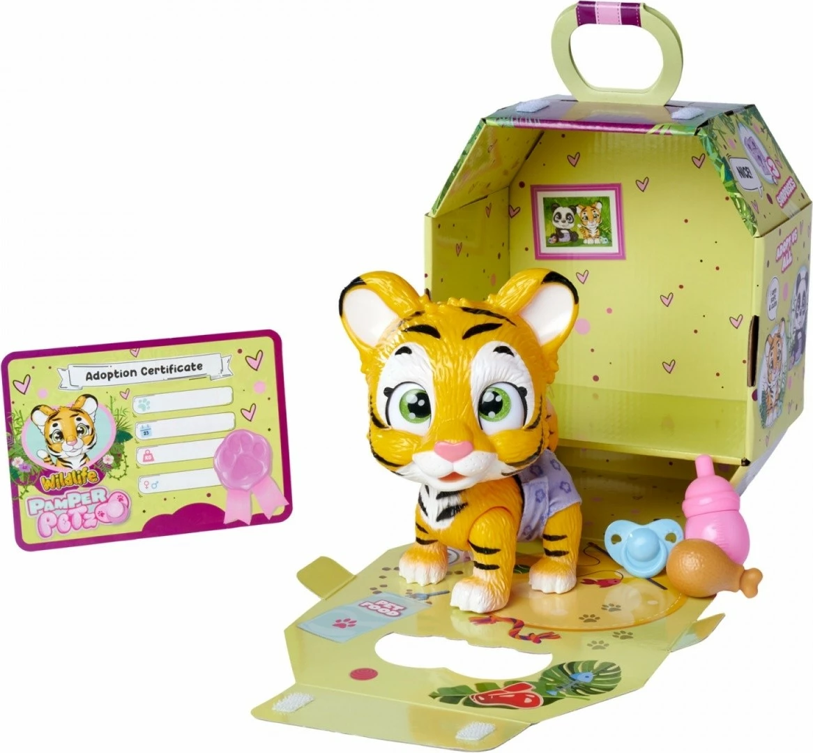 Figurinë lodër Simba Pamper Petz Tiger Cub, 15 cm, me 3 surpriza
