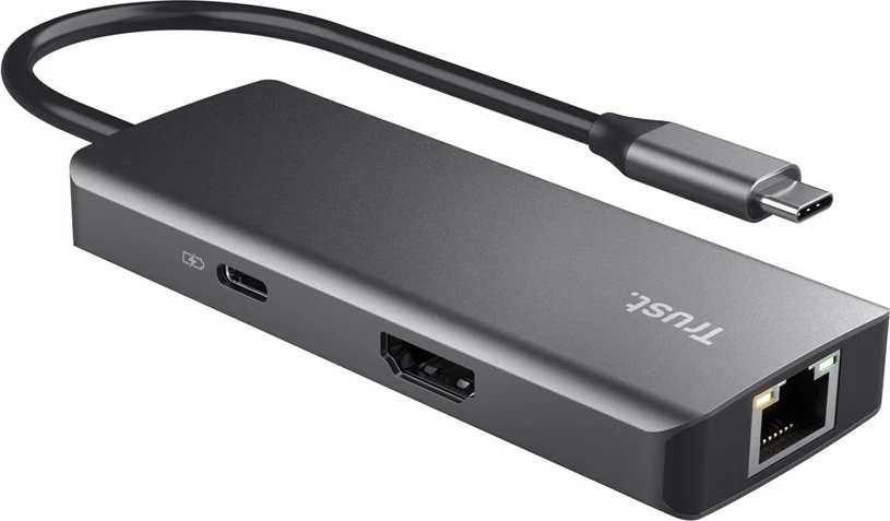 Adapter USB Type-C Trust Dalyx, 1000 Mbit/s, Argjendtë