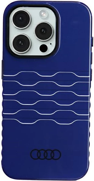 Mbështjellës Audi IML MagSafe për iPhone 15 Pro, Blu