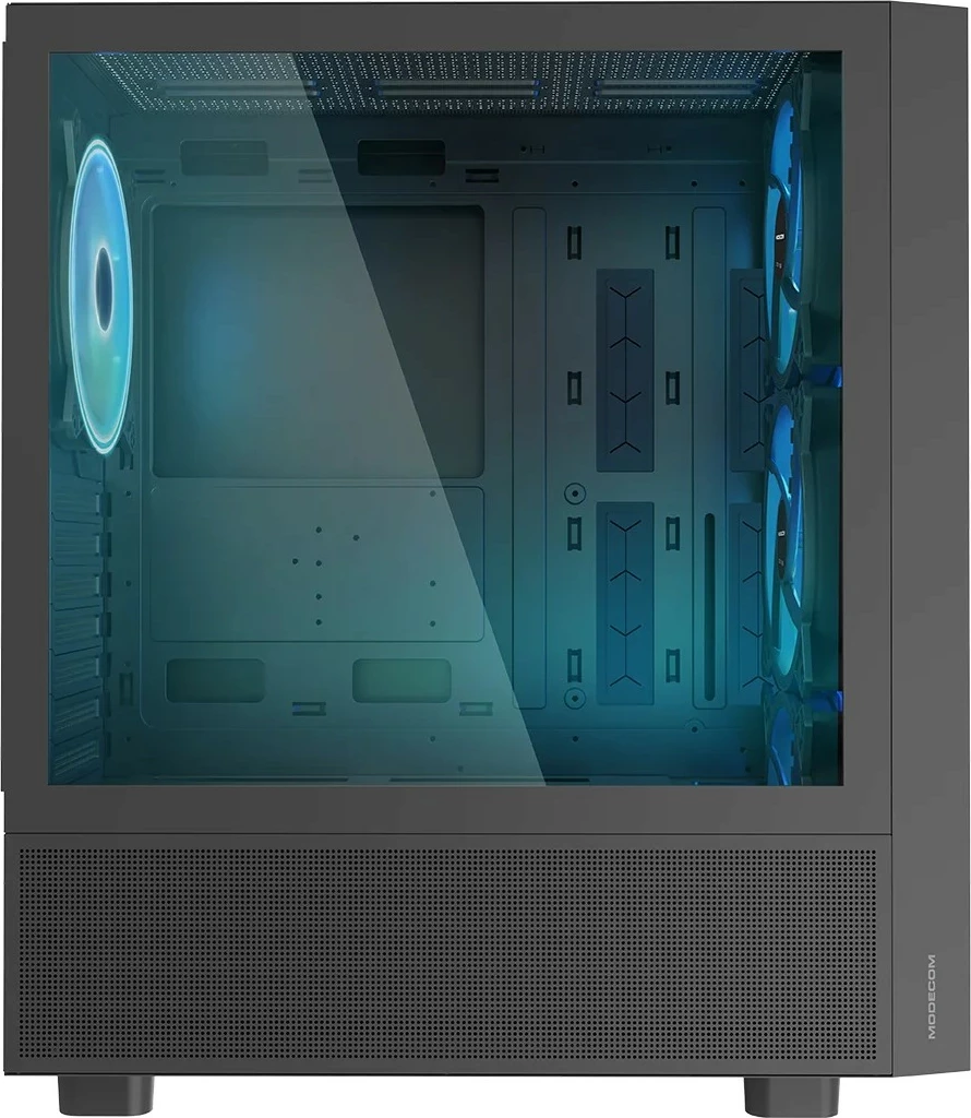 Kasë MODECOM Breeze ARGB FLOW Midi, ATX, xham i temperuar, e zezë