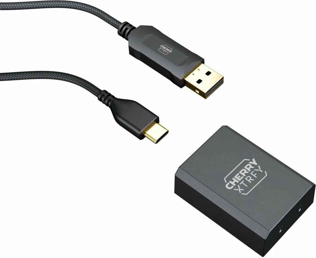 Maus CHERRY XTRFY M64 Pro Wireless, 26000 DPI, Ngjyrë e zezë, e argjendtë