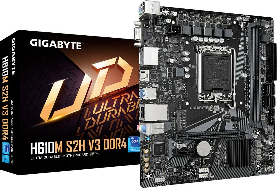 Pllakë amë Gigabyte H610M S2H V3 DDR4, Socket LGA1700, micro ATX
