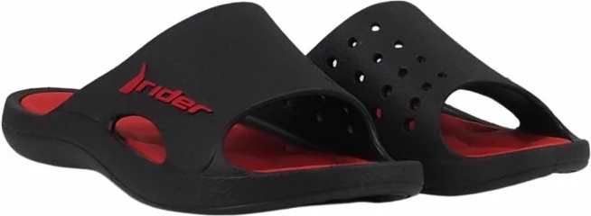 Flip-flop për meshkuj Rider, të zeza e të kuqe