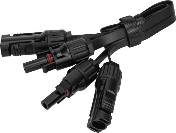 Kabllo e sheshtë MC4 EcoFlow Super Flat Cable, 0.5 m, e zezë