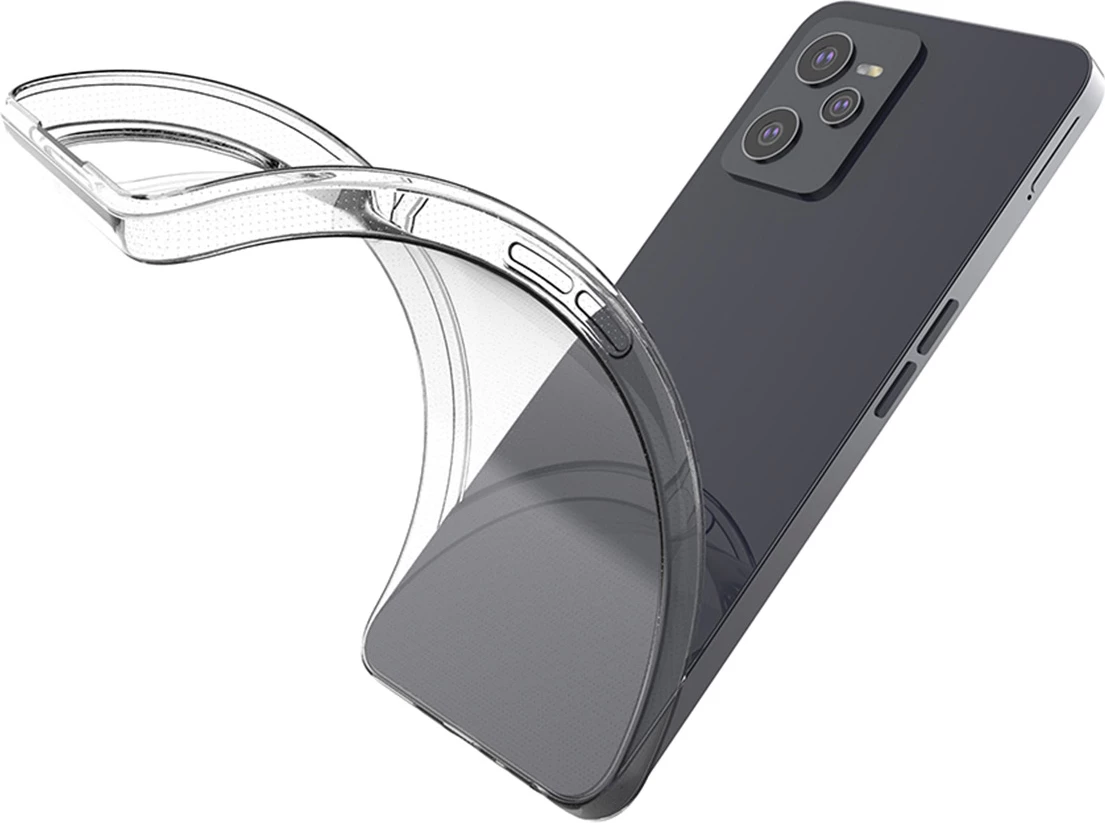 Mbështjellës Hurtel Ultra Clear 0.5mm për Realme C35, Transparent