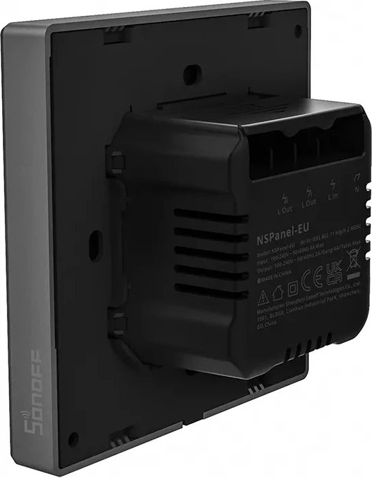 Panel i mençur muri Sonoff NSPanel-EU, ekran me prekje 3.5", Wi-Fi, Bluetooth, i zi