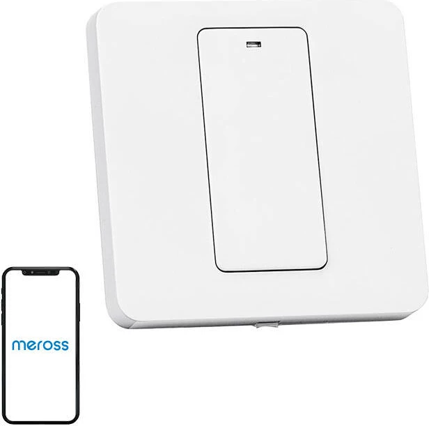 Switch i mençur Meross MSS550X, WiFi, 2 kanale, HomeKit, i bardhë