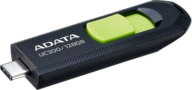 Pendrive Adata UC300, 128GB, USB Type-C 3.2 Gen1, e zezë