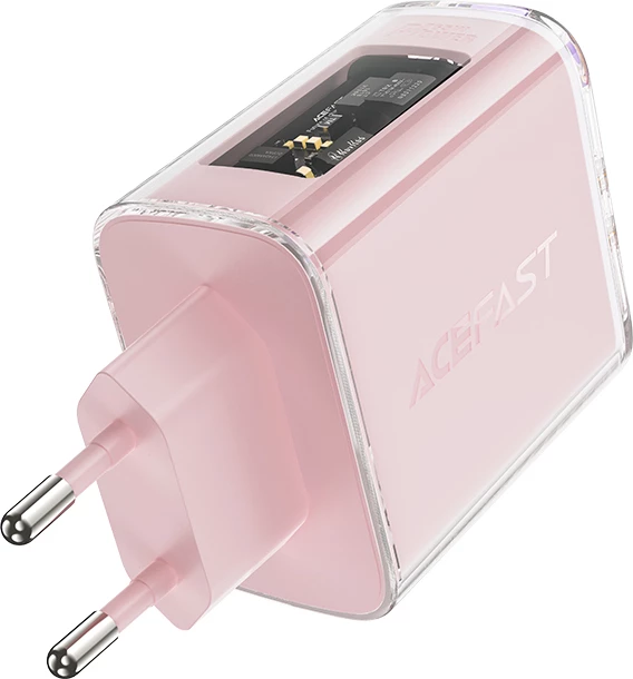 Karikues muri Acefast A45, GaN, 65W, 3 porta (2xUSB-C, 1xUSB), Gri