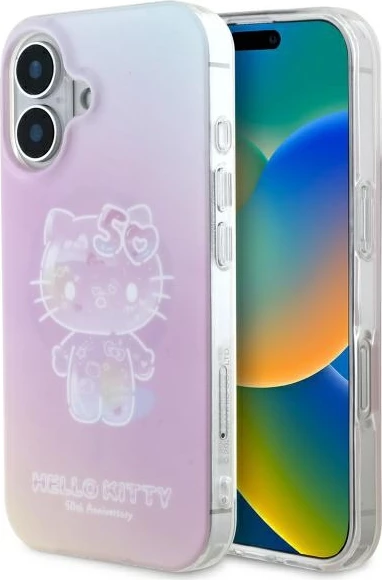 Mbështjellës Hello Kitty për iPhone 16, MagSafe, Rozë, 50 vjetori