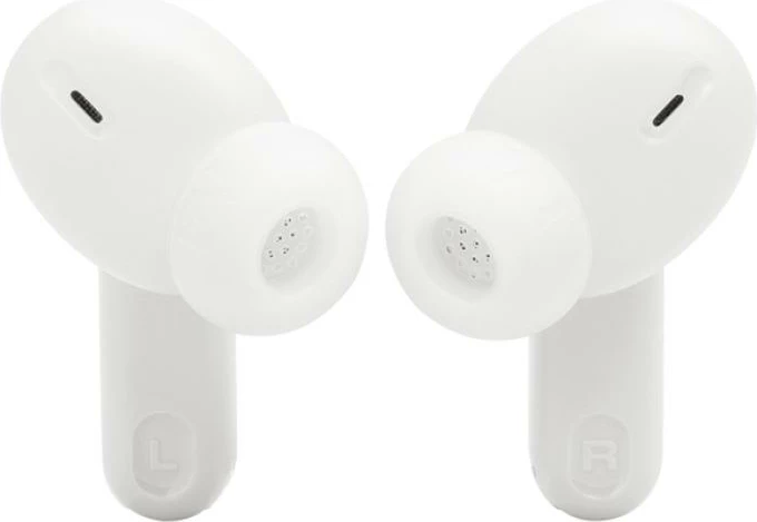 Kufje in-ear pa tela JBL Tune Beam 2 JBLWBEAM2WHT anulim zhurme adaptiv, JBL Spatial Sound, deri 48 orë bateri, IP54, të bardha