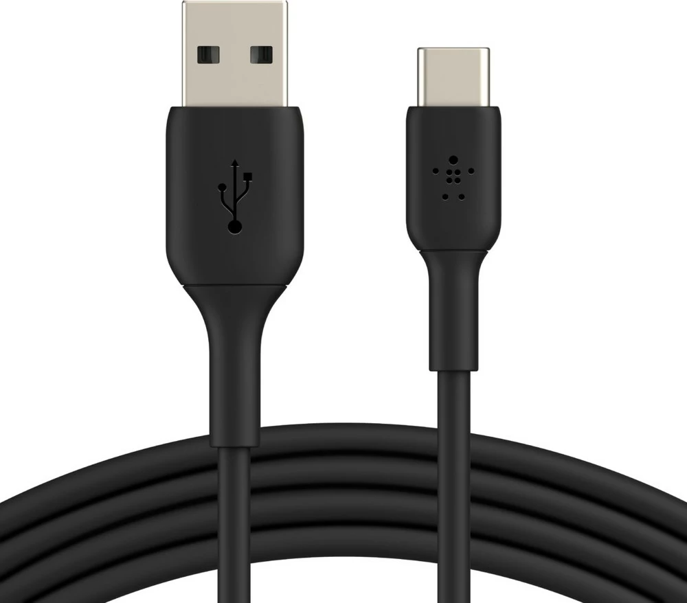 Kabëll Belkin CAB001BT2MBK, 2 m, USB A në USB C, Ngjyrë e zezë
