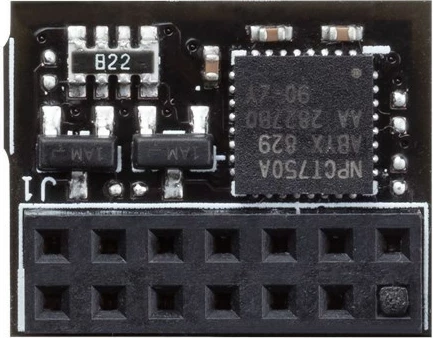 Modul TPM ASUS TPM-SPI 2.0, për pllakë amë, 13mm x 13mm, i zi