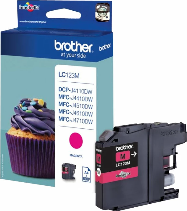 Toner Brother LC123M, Magenta, për printer ink-jet, 600 faqe