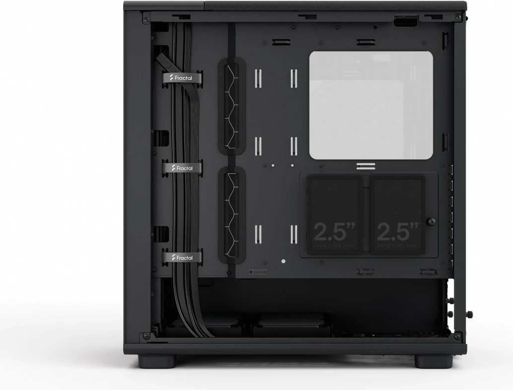 Kasë Fractal Design Epoch Black TG RGB Light Tint, Midi Tower, ATX, RGB, E zezë