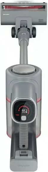 Fshesë me korrent vertikale Sharp VC-SV20AEU-S, pa kabllo, 2 bateri, HEPA H13, Argjendi