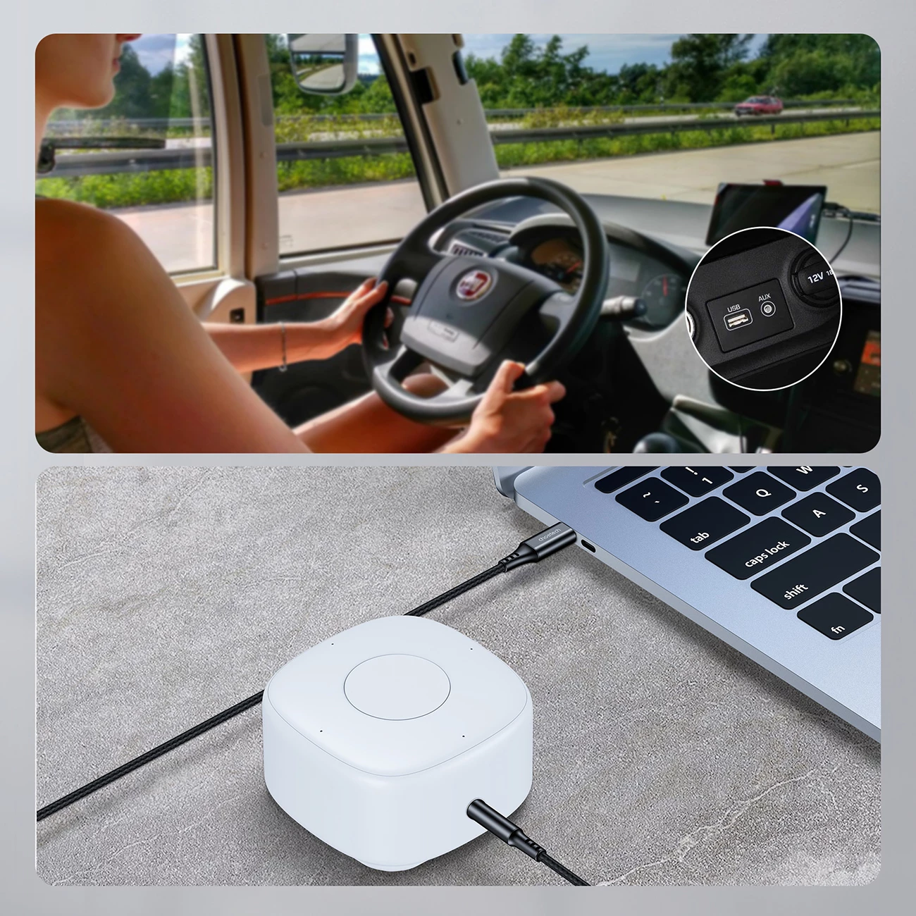 Kabllo audio Choetech AUX006, USB-C në mini jack 3.5mm, 1m, e zezë