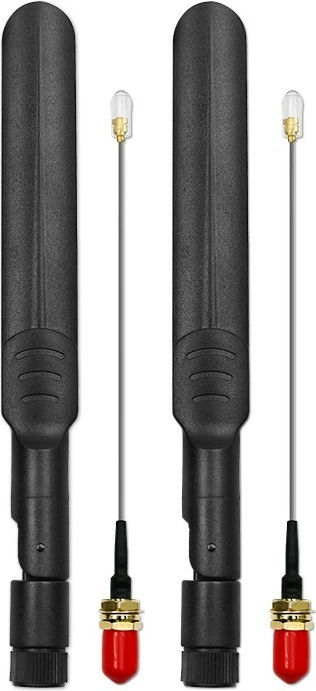 Antenë Wi-Fi Qoltec 4G LTE DUAL, 5dBi, omnidireksionale, jashtë, e zezë, set 2 copë
