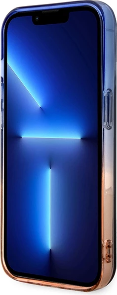 Mbështjellës BMW Gradient Bumper MagSafe për iPhone 14 Pro Max, gri/portokalli/kaltër