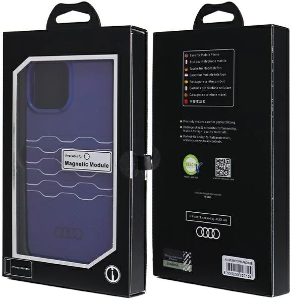 Mbështjellës Audi IML MagSafe për iPhone 13 Pro Max, Blu