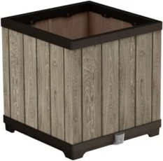 Vazo kopshti KETER 262635, teknopolimer, 455x455x455mm, ngjyrë lis