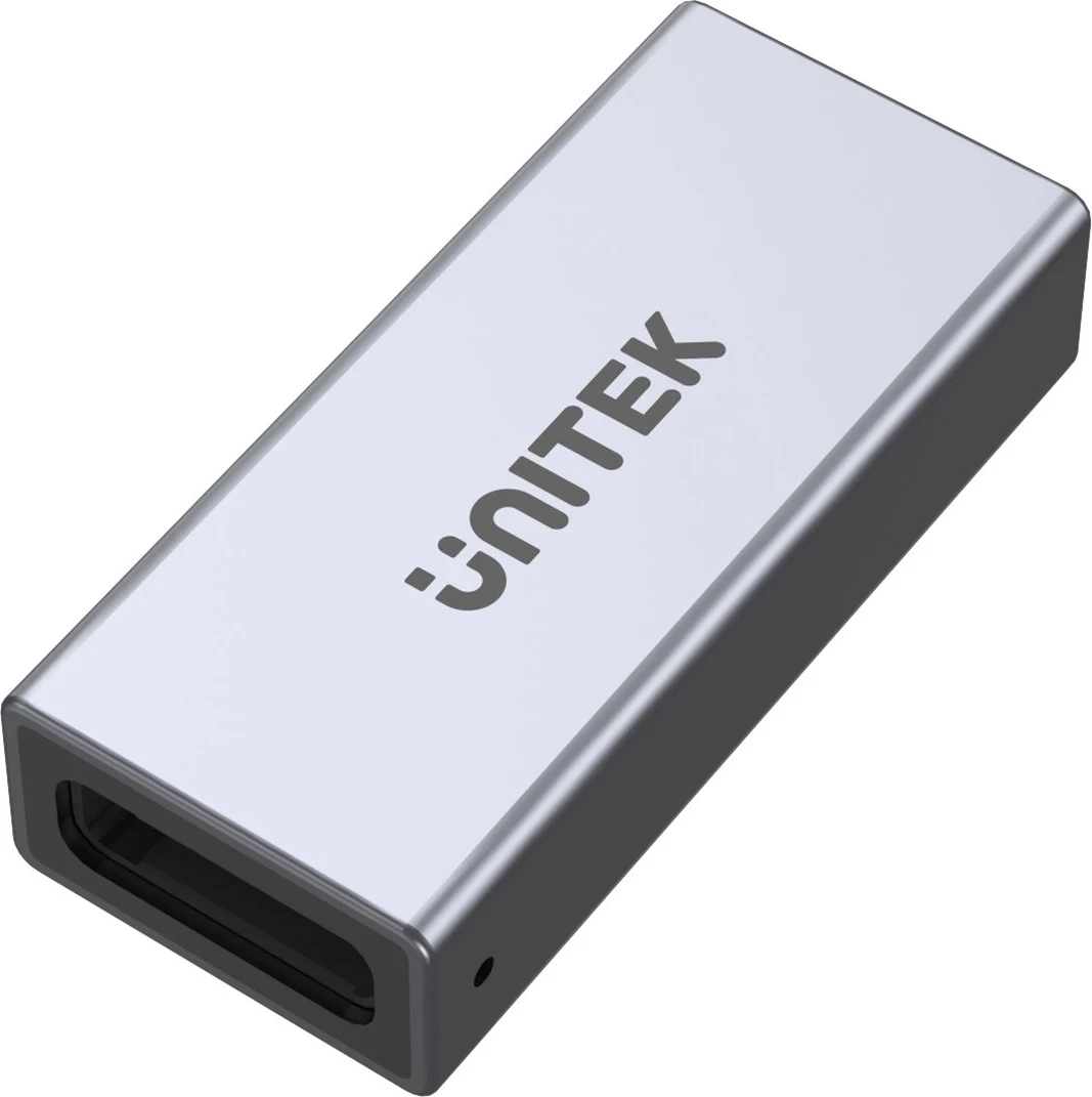 Lidhës Unitek USB-C(F) - USB-C(F) 8K 40Gbps 240W, ngjyrë argjendi