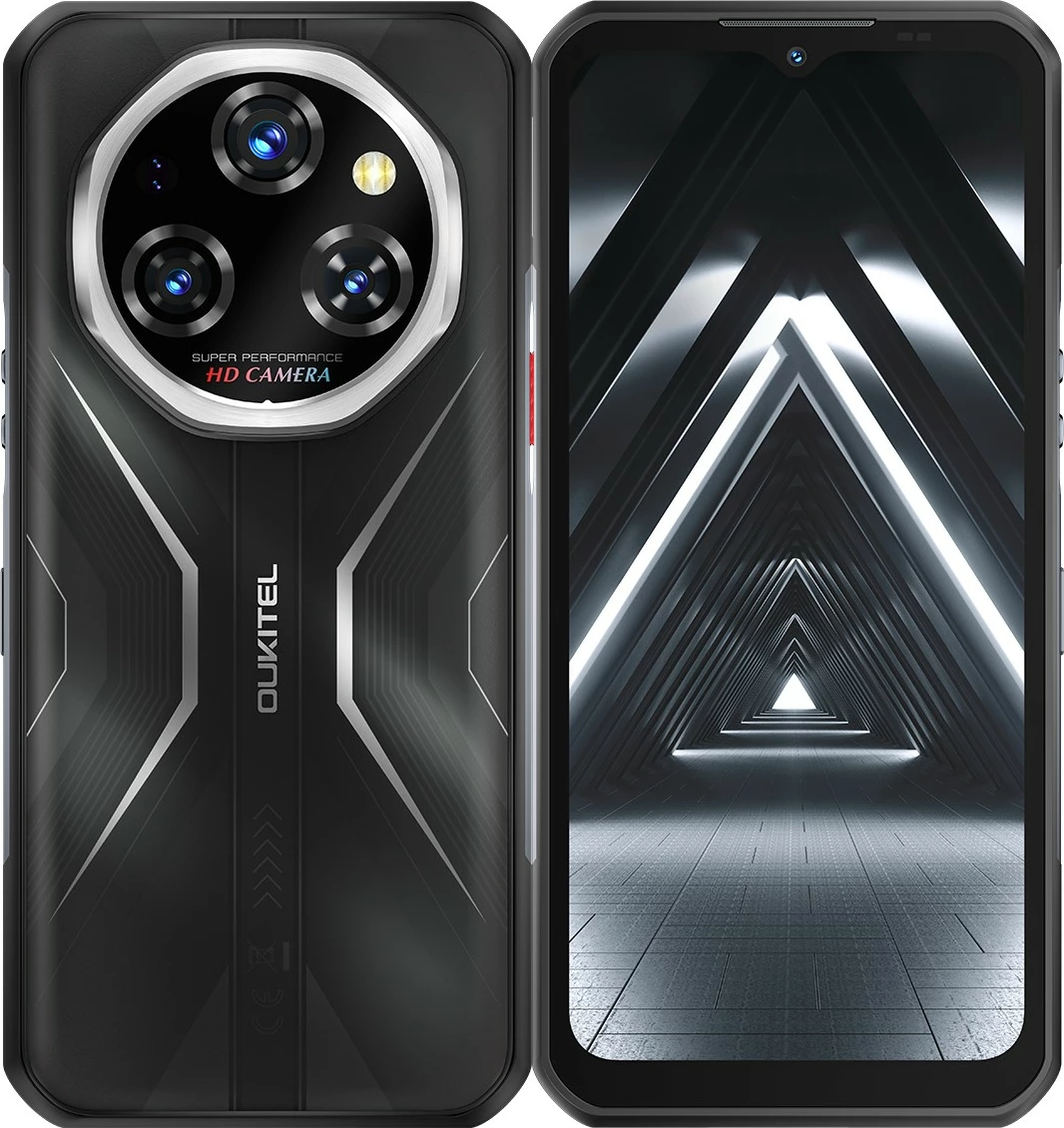 Celular OUKITEL WP55 5G 12/256GB 6.6" 120Hz Android 15 11000mAh IP68/IP69K MIL-STD-810H NFC DS e zezë