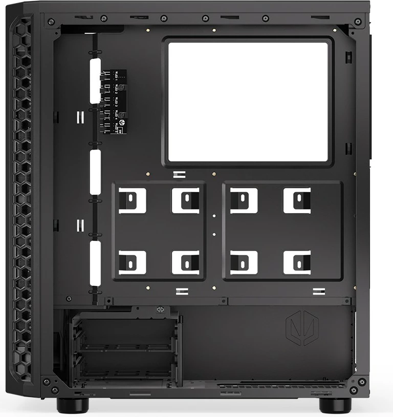 Kasë Endorfy Signum 300 ARGB, Midi Tower, xham i fortë, 4 ventilatorë ARGB, e zezë