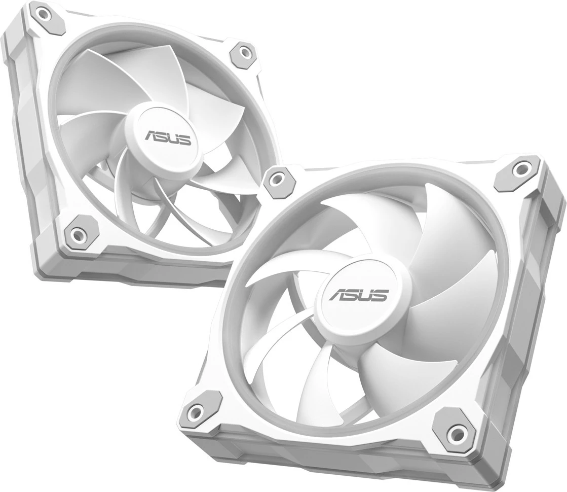 Set ventilatorë ASUS Prime MR120 Fan ARGB, 12 cm, për kasë, Bardhë, 3 copë