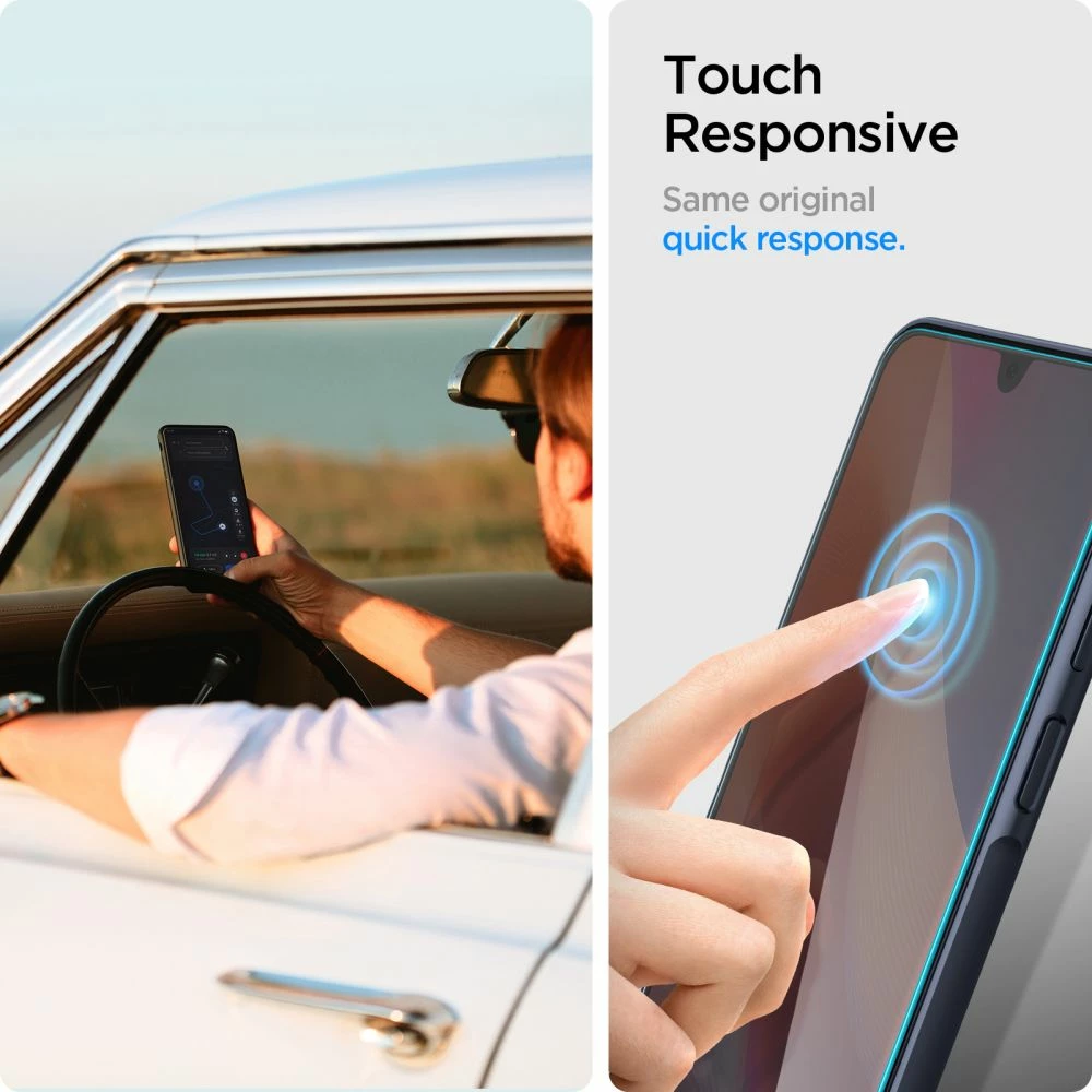 Mbrojtës ekrani xham i temperuar Spigen Glas.tR Slim për Samsung Galaxy A16 4G/5G, 2 copë, Transparent