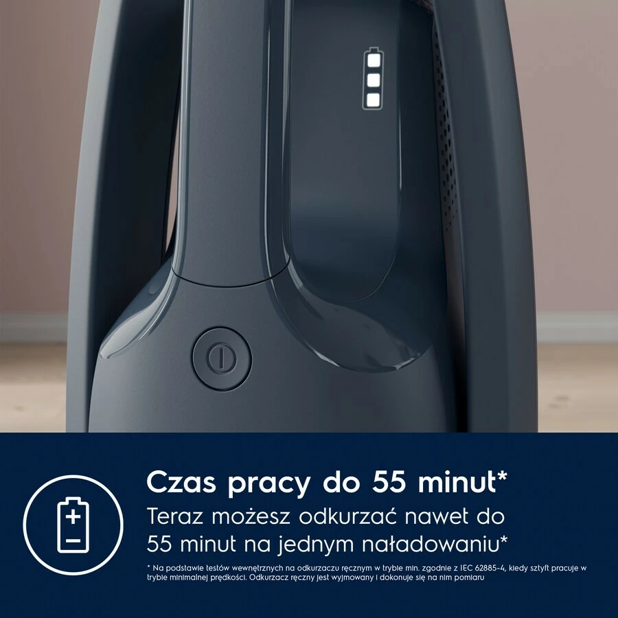 Fshesë me korrent pa kabllo Electrolux ES52B25WET, 300 ml, 55 min, Navy blue, me aksesorë