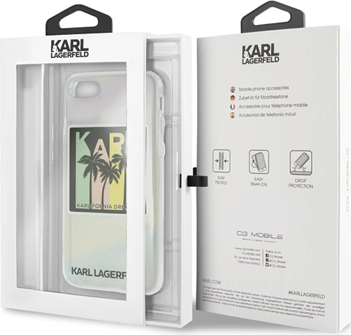 Mbështjellës Karl Lagerfeld California Dreams për iPhone 7/8/SE 2020/SE 2022, multikolor