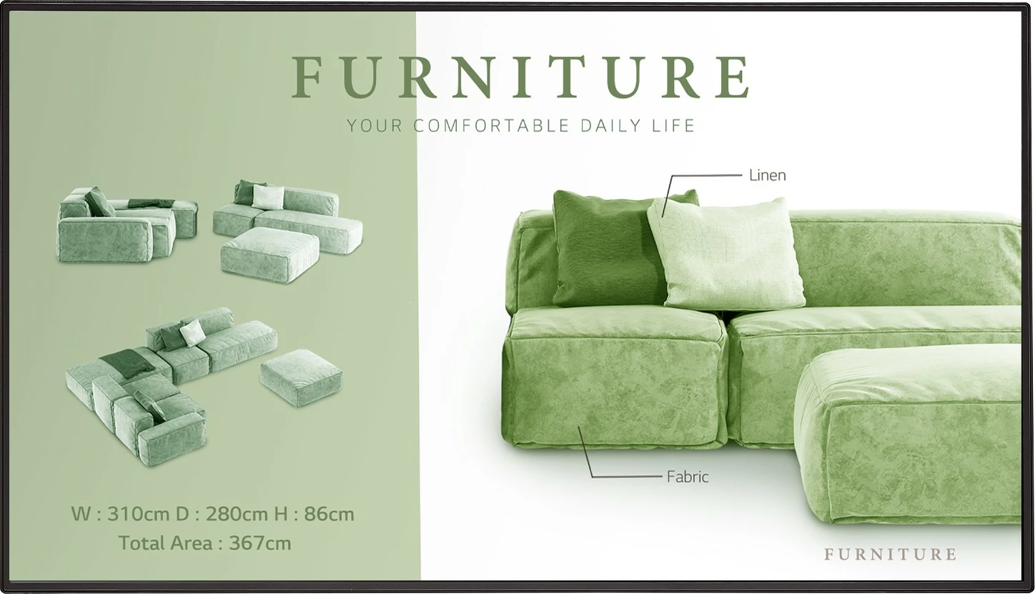 Monitor LG 49UM5N-H, 49 inç, 4K UHD, webOS, Wi-Fi, i zi