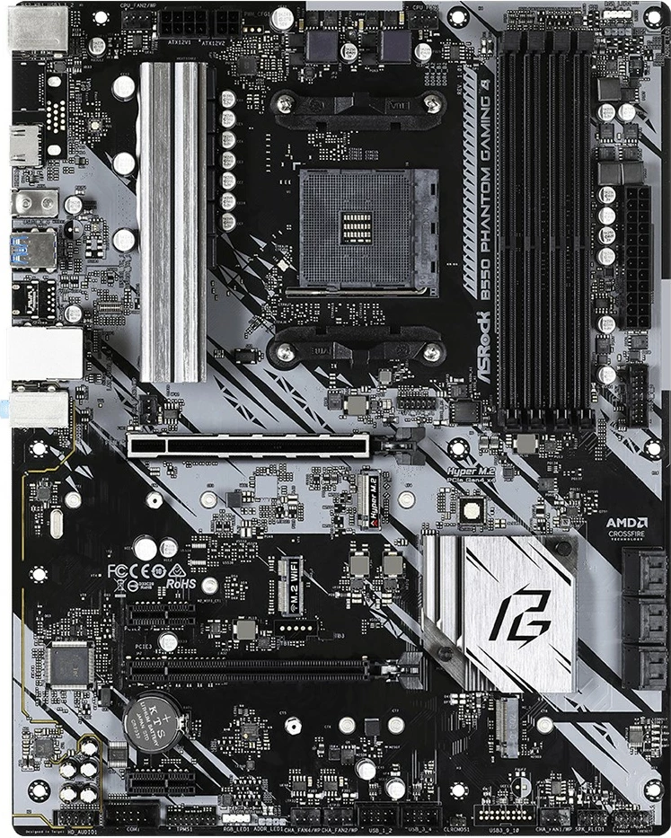 Pllakë amë ASRock B550 Phantom Gaming 4, Socket AM4, DDR4, ATX, e zezë