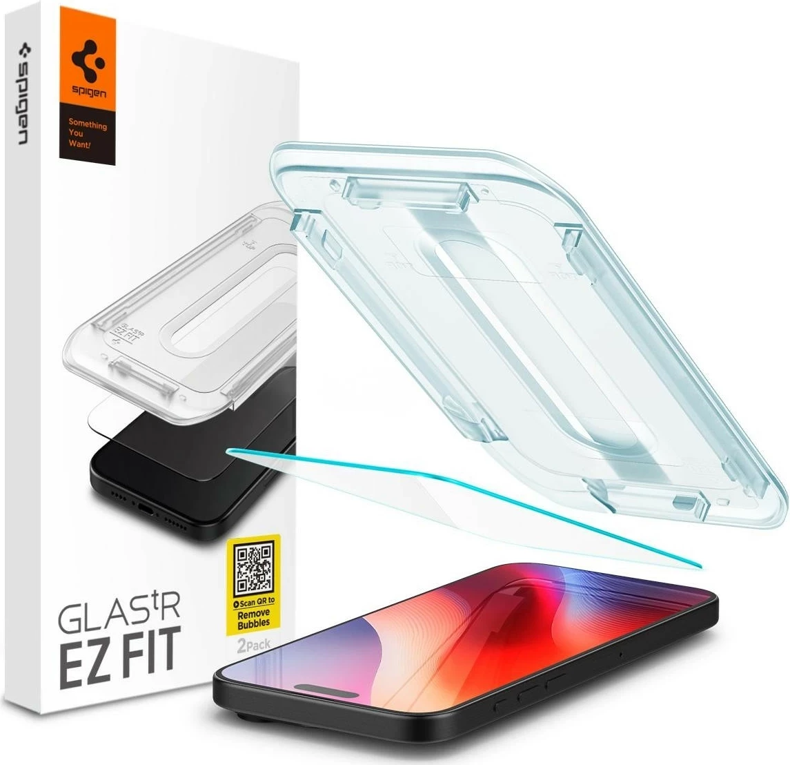 Xham mbrojtës Spigen GLAS.TR EZ FIT, Apple iPhone 16 Pro Max, transparent
