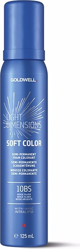 Ngjyrë për flokë Goldwell Lightdimensions Soft Color foam 10 Beige Silver unisex 125ml