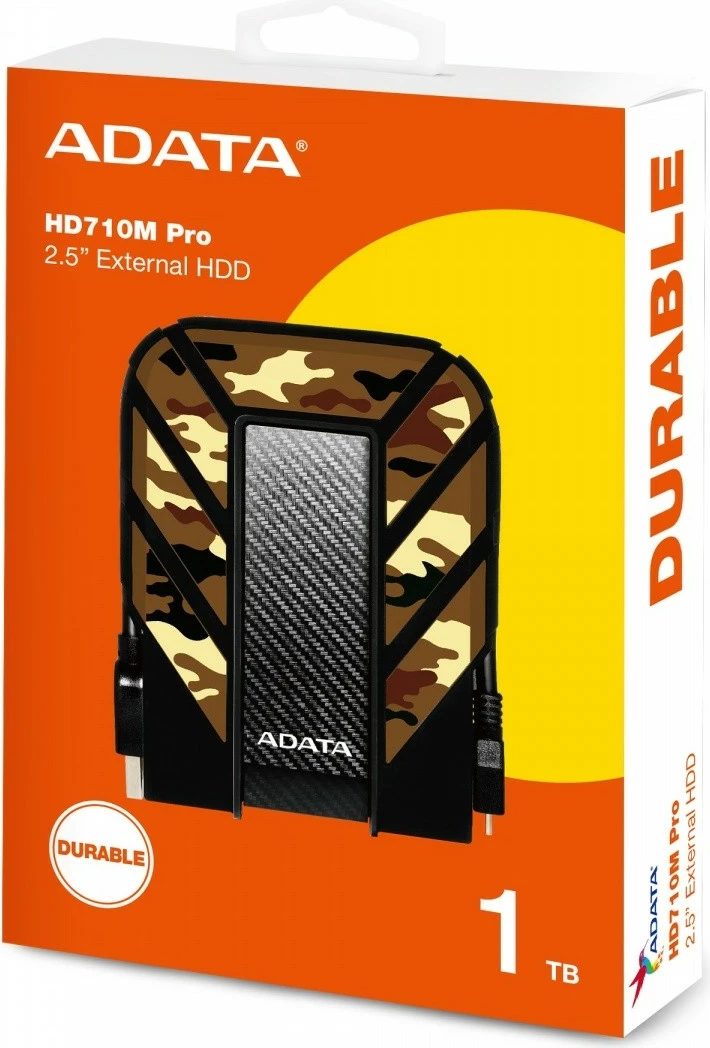 Hard disk i jashtëm Adata DashDrive HD710M Pro, 1TB, 2.5'', USB 3.1, Moro