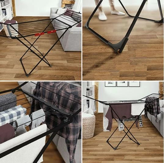 Tharëse rrobash Vileda Universal Ultimate, 18m, e zezë mat