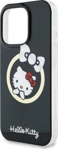 Mbështjellës Hello Kitty IML Fun bow MagSafe për iPhone 16 Pro Max, Zi