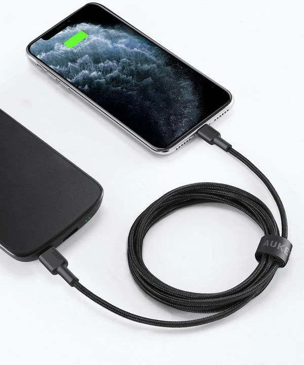 Kabllo AUKEY CB-CL03, Lightning në USB Type-C, 2m, e zezë