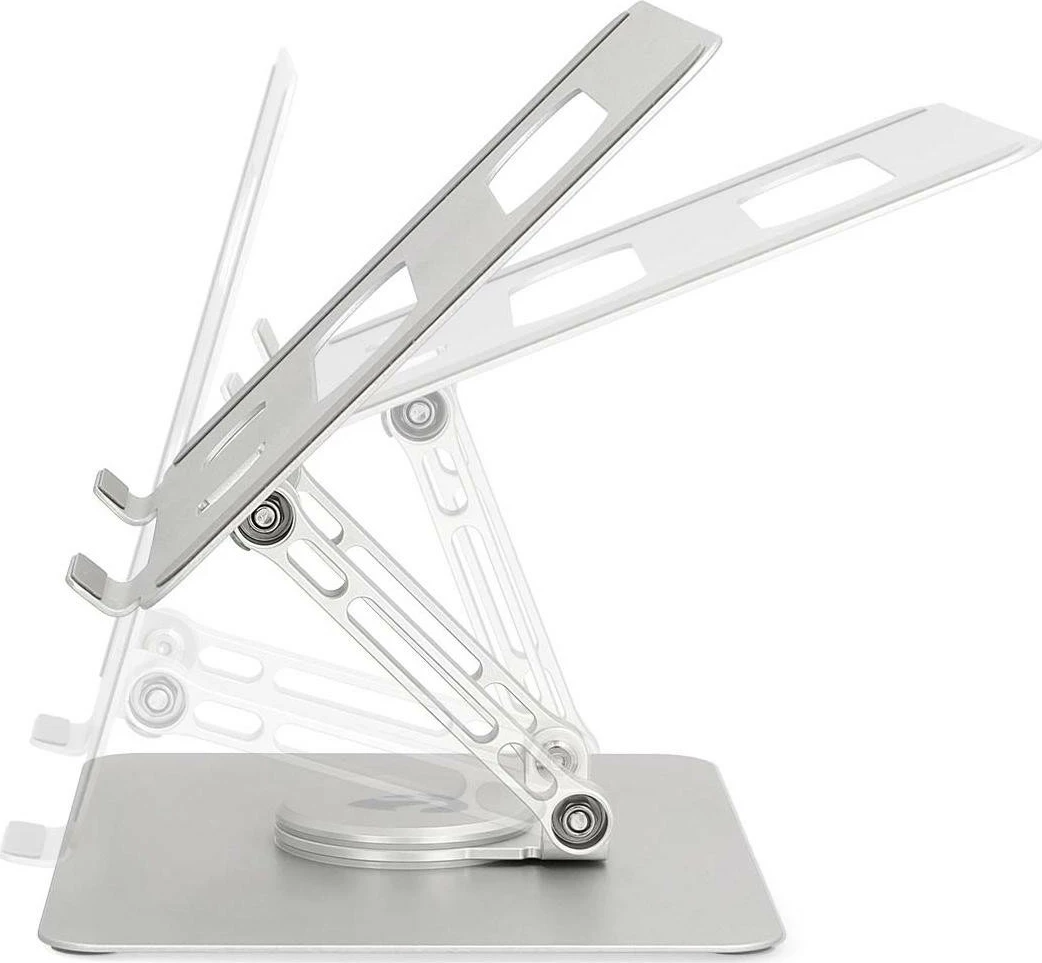 Qëndrim notebook Nedis, 17 inç, palueshëm, rrotullim 360°, argjendtë