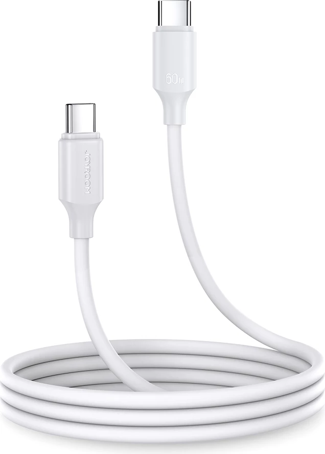 Kabllo USB-C në USB-C Joyroom Long-Lasting Series A9 S-CC060A9, PD/QC 60W 3A, 1m, e bardhë