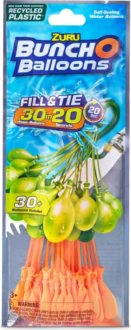 Tullumbaca uji ZURU Bunch O Balloons, 30+ copë, Multikolor