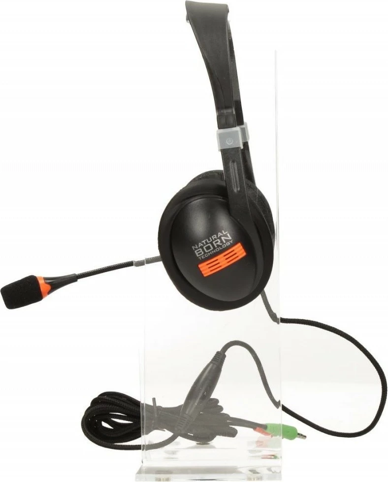 Kufje Natec Drone NSL-0294 me mikrofon, me kabllo, të zeza