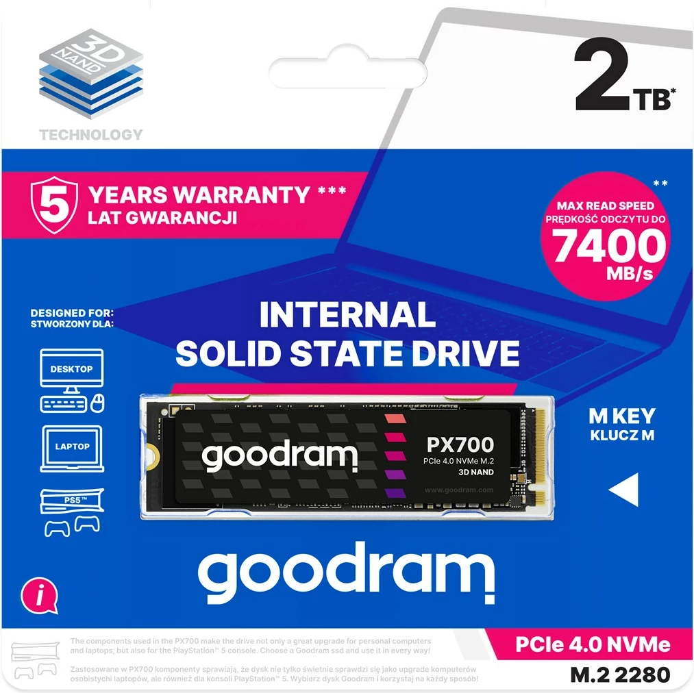 SSD Goodram PX700, 2.05 TB, PCI Express 4.0