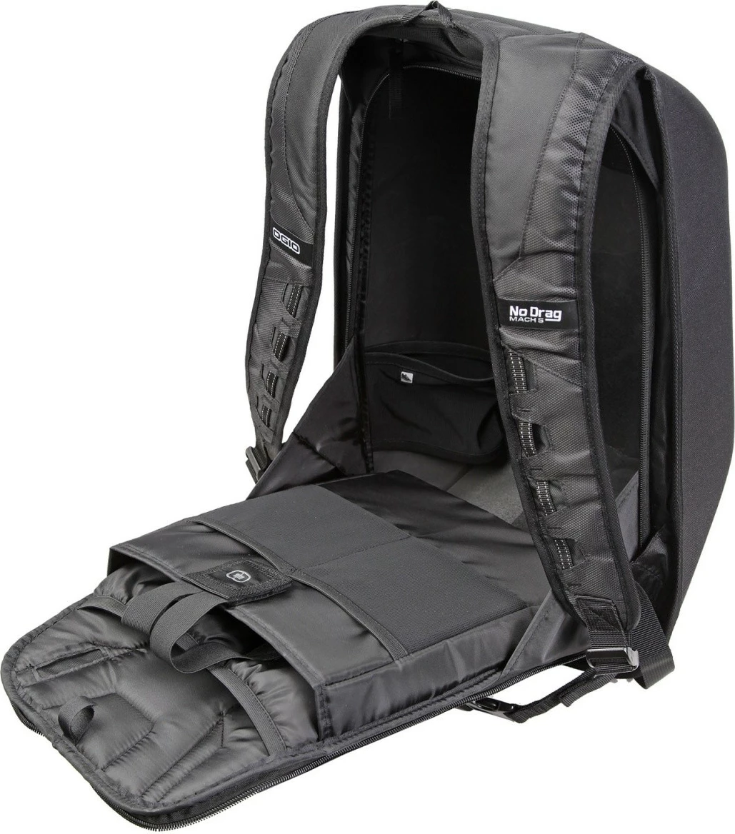 Çantë shpine OGIO NO DRAG MACH 1 STEALTH, për motoçiklistë, 22L, e zezë
