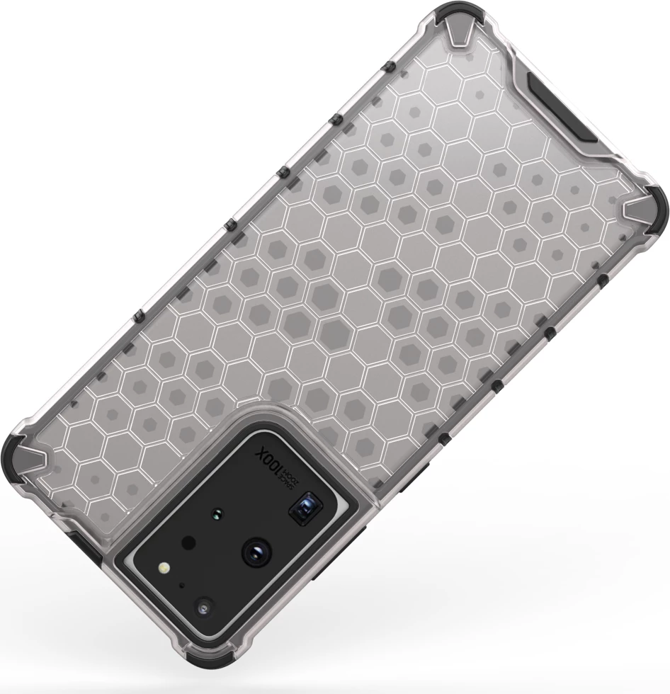 Mbështjellës Hurtel për Samsung Galaxy S22 Ultra, honeycomb, blu