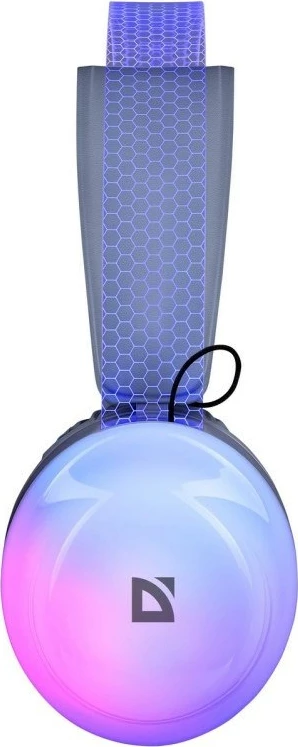 Kufje pa tela Defender FreeMotion B651, me drita LED, Gri