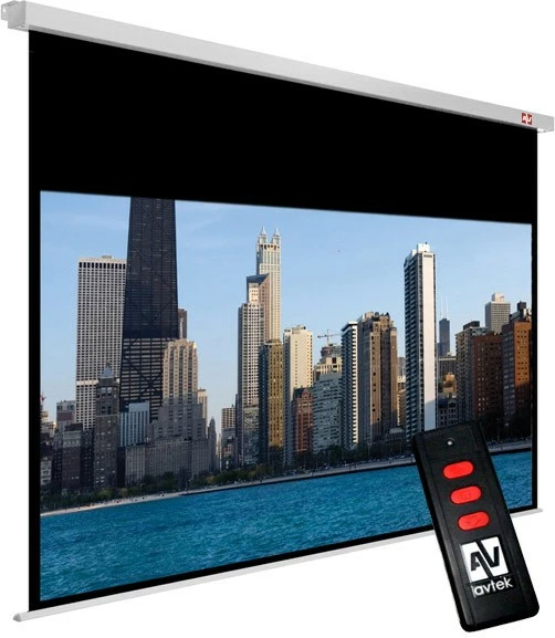 Ekran elektrik për projeksion Avtek Cinema Electric 240, 16:9, 240 x 200 cm, i bardhë