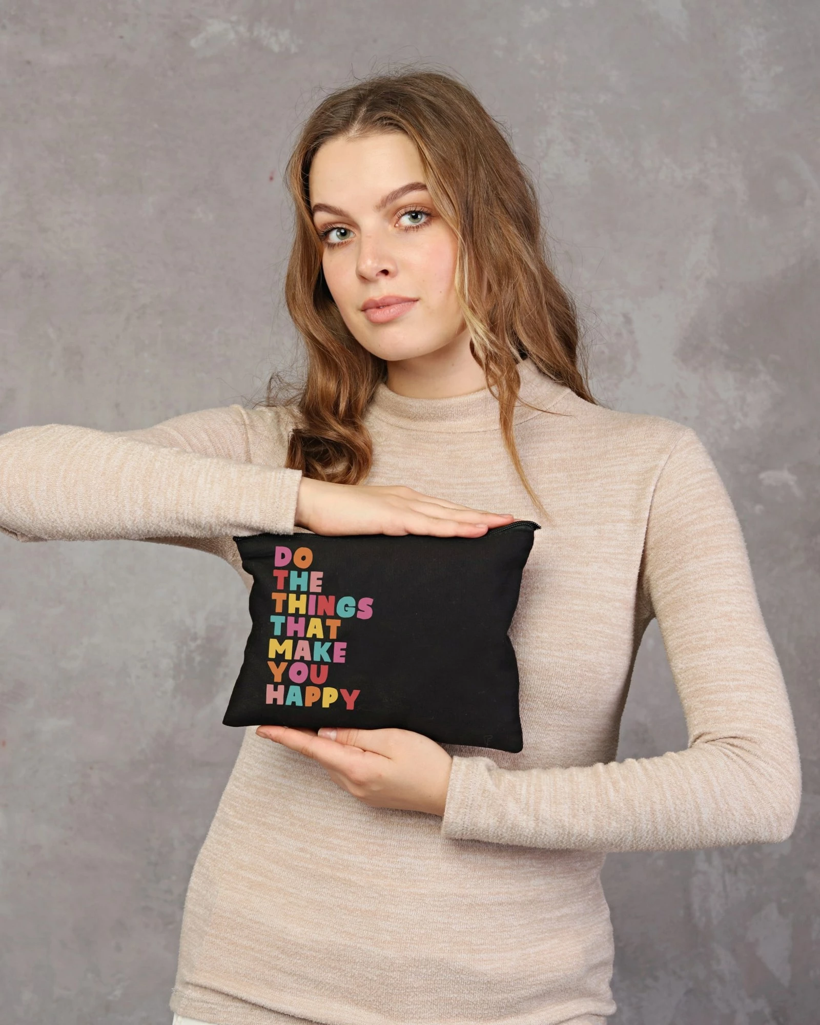 Çantë për make-up Zoozie Bags, e zezë, 25x18cm